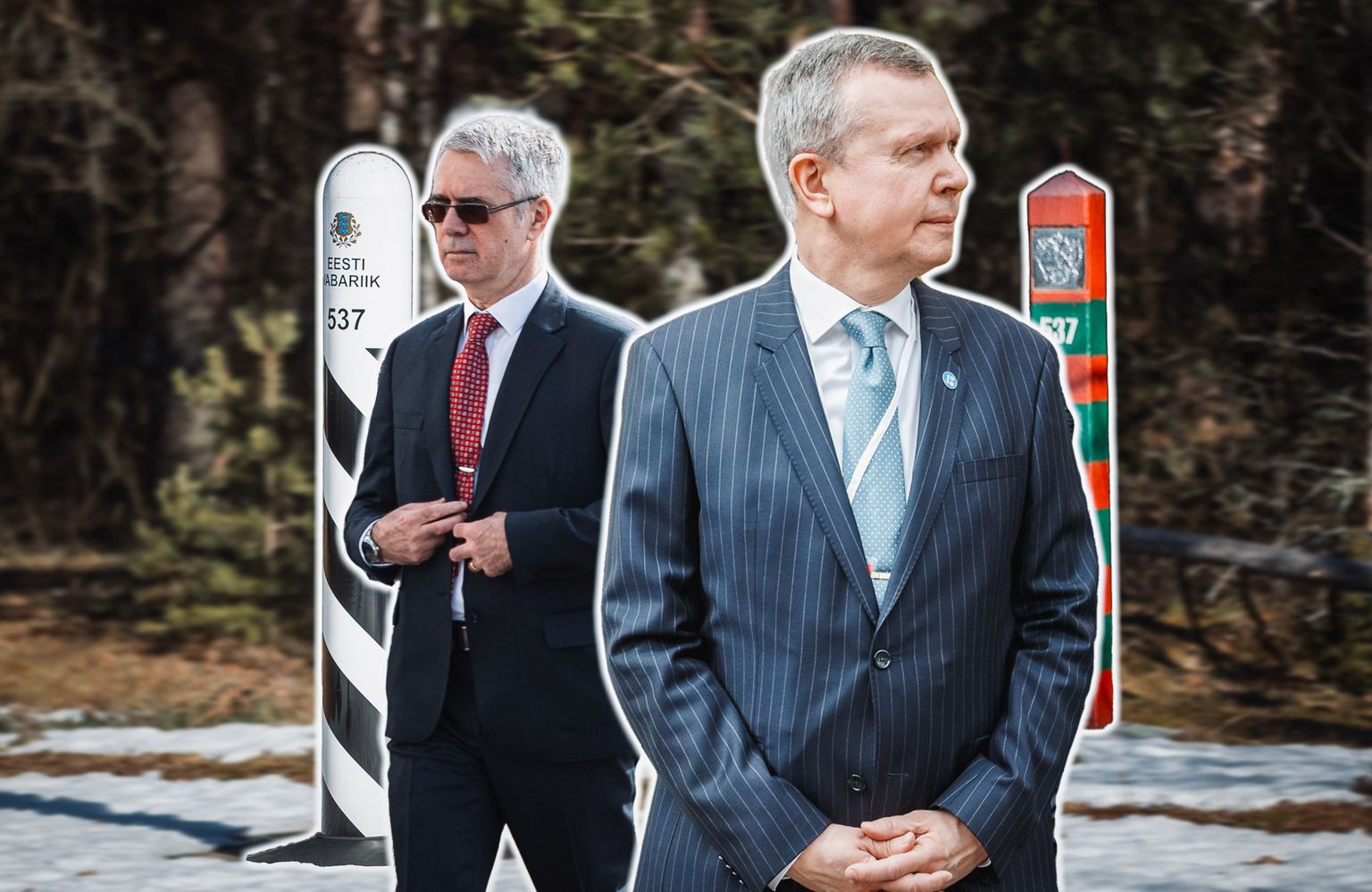 Kollaaž: Venemaa suursaadik Eestis Vladimir Lipajev (vasakul) ja Eesti suursaadik Margus Laidre.