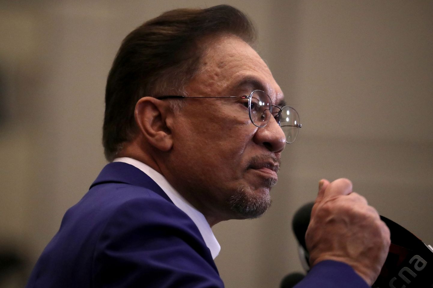 Malaisia opositsioonijuht Anwar Ibrahim.