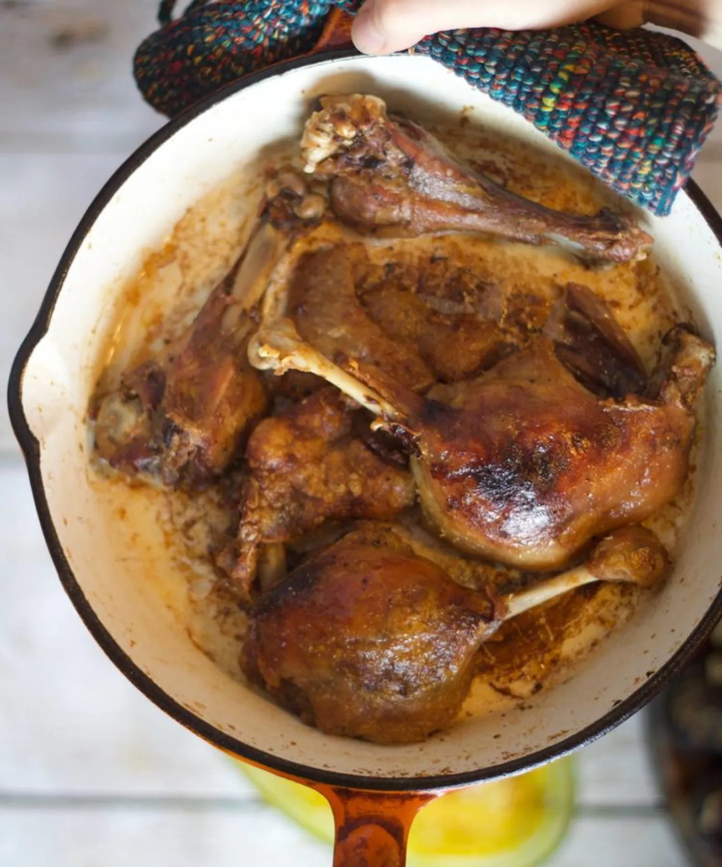 Suussulav pardikoiva-confit.