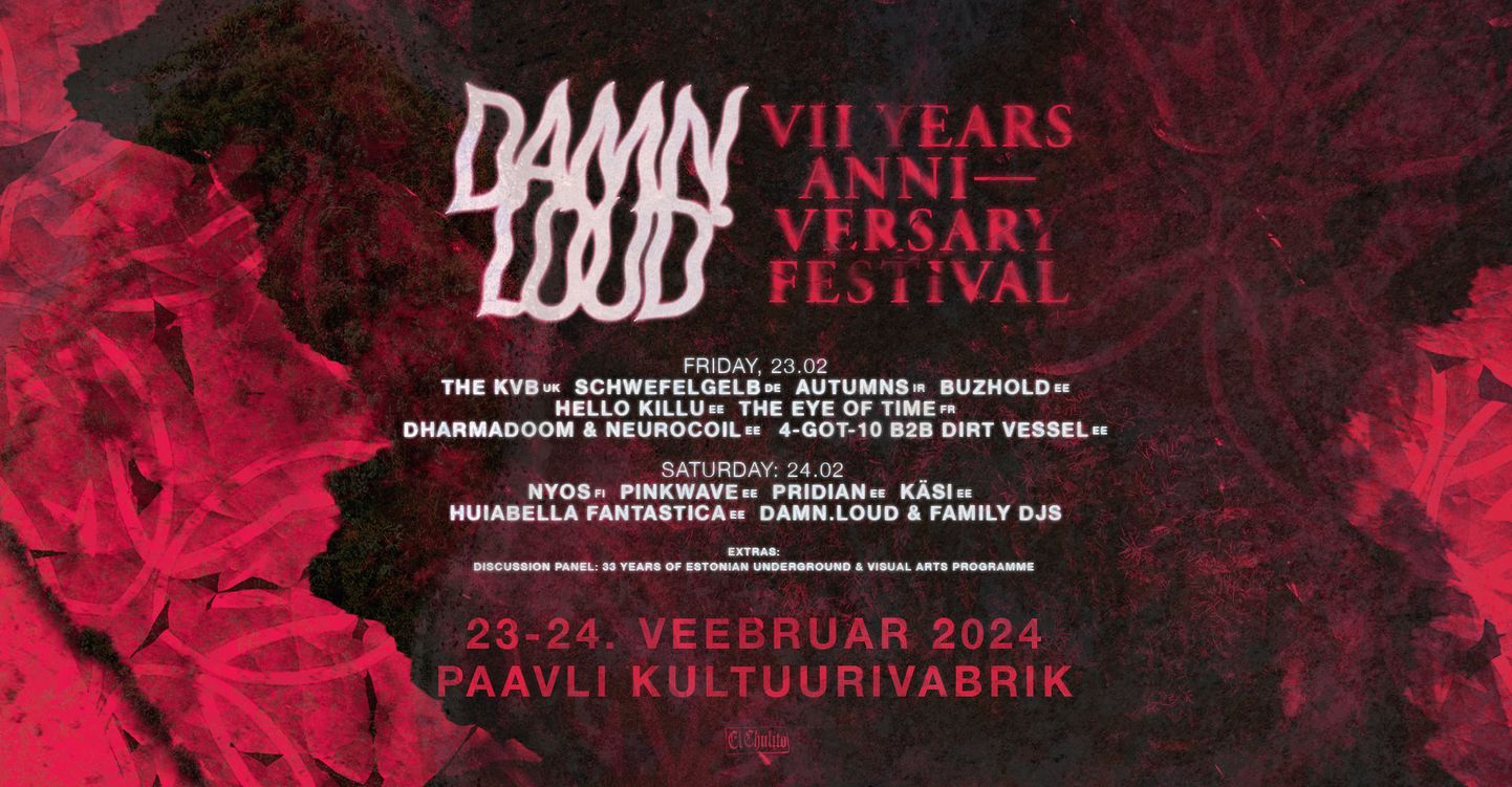 Damn.Loud «VII» Years Anniversary Festivali plakat