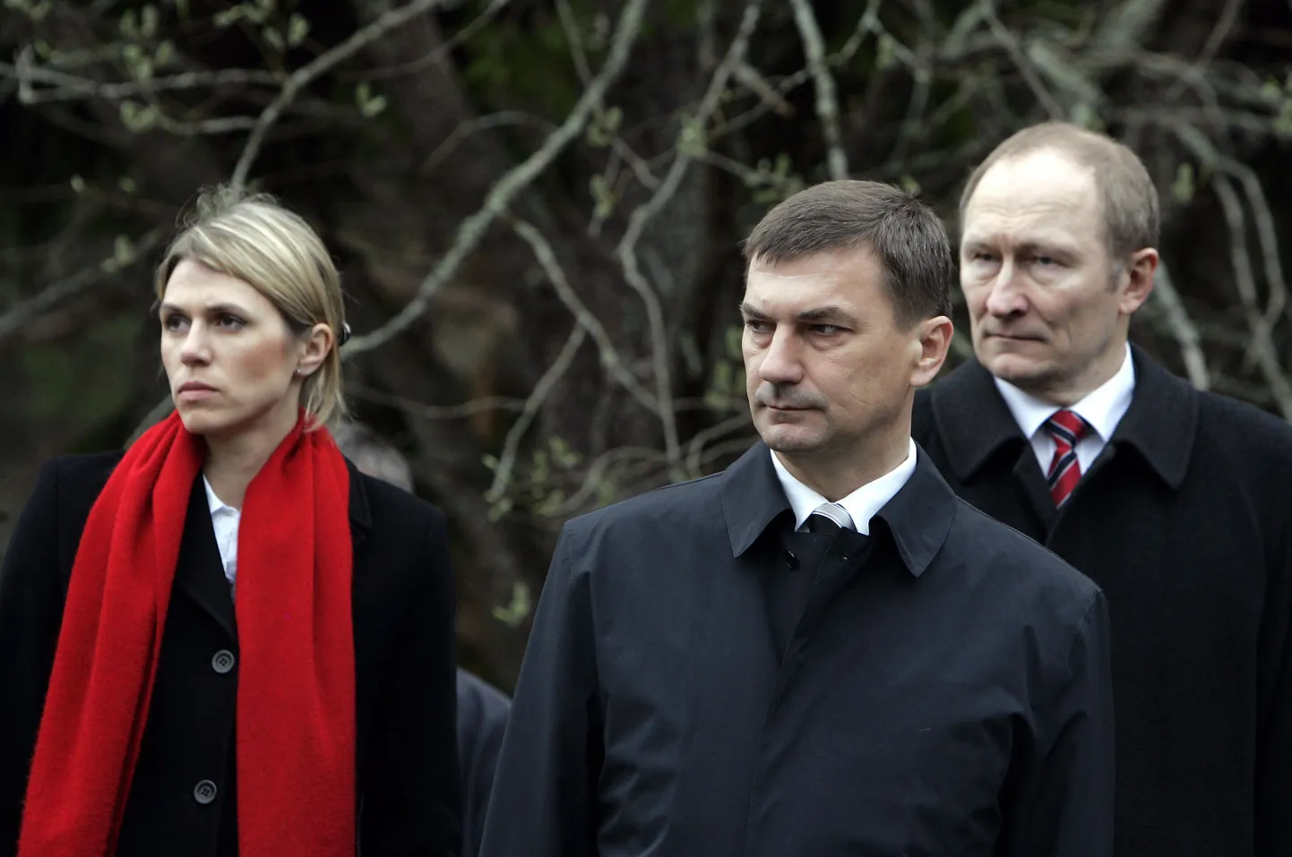 Pildil Urve Palo, Andrus Ansip ja Jaak Aaviksoo.
