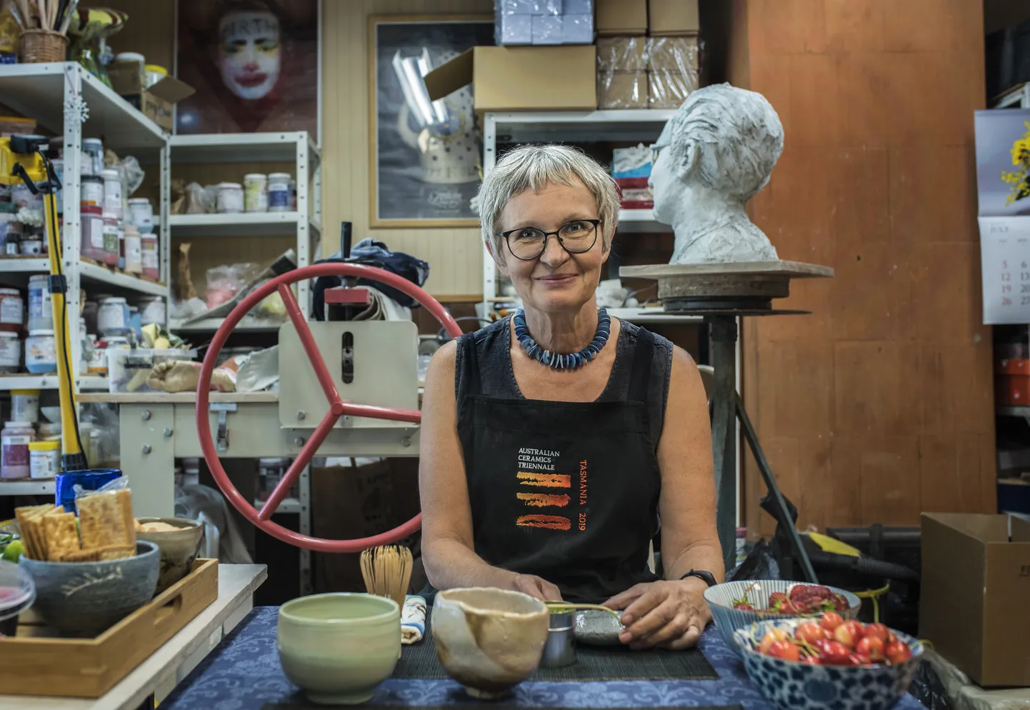 Ingrid Allik oma stuudios.