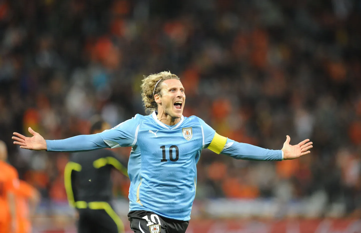 Uruguay koondise tähtmängija Diego Forlan.