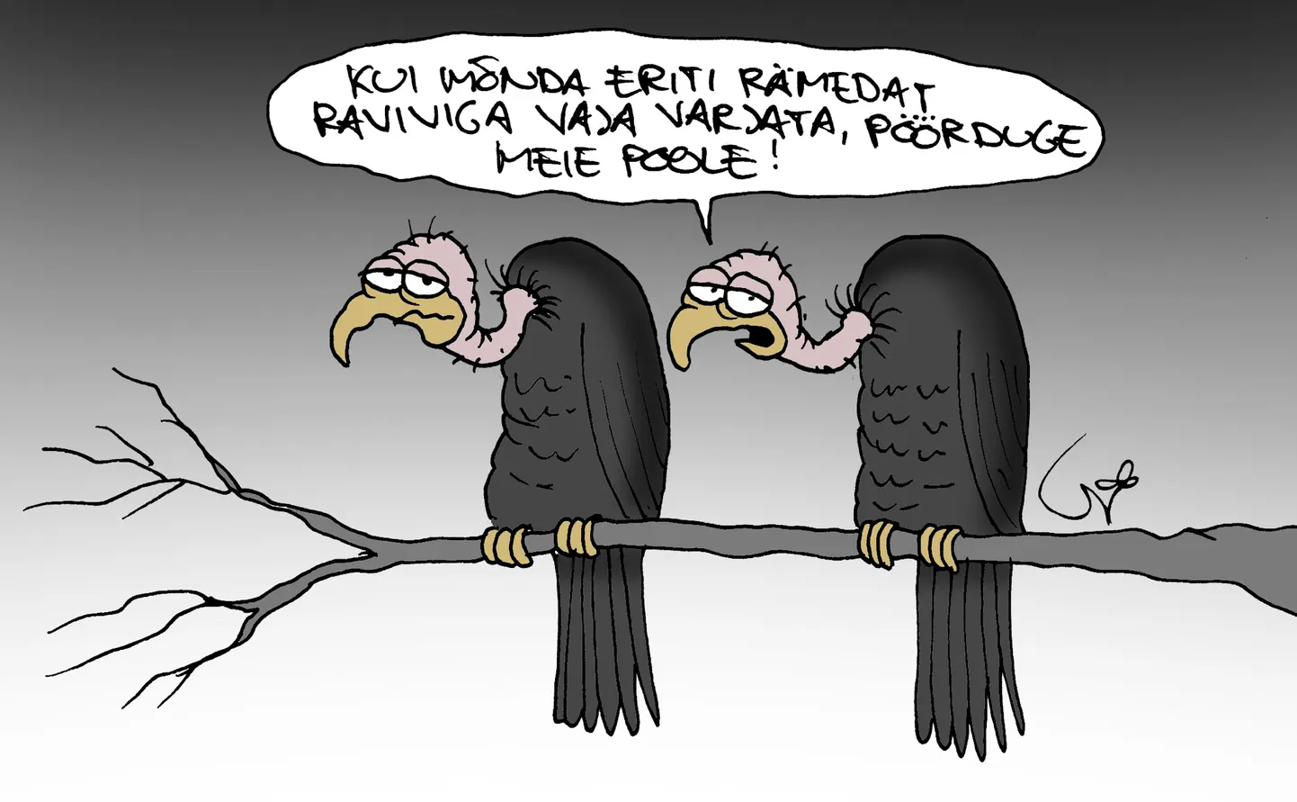 Urmas Nemvalts joonistab.
