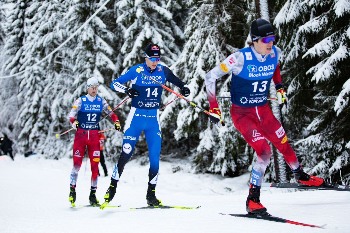 На лыжной дистанции двоеборец Кристьян Ильвес занял лишь 15-е место.