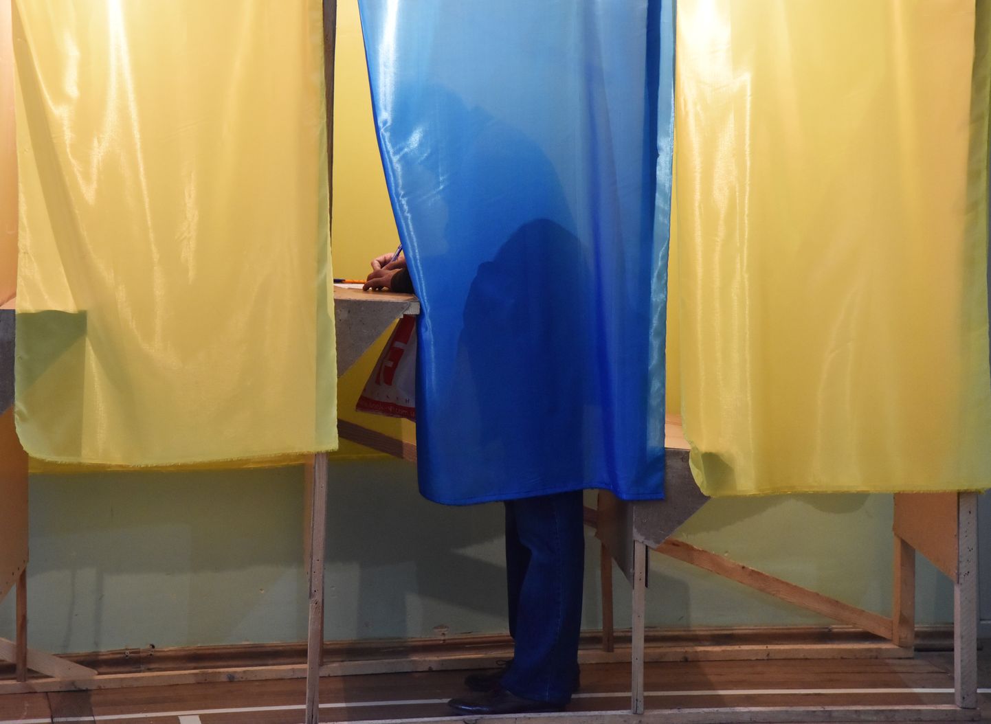 Избирательный участок на выборах президента Украины. Фото иллюстративное.