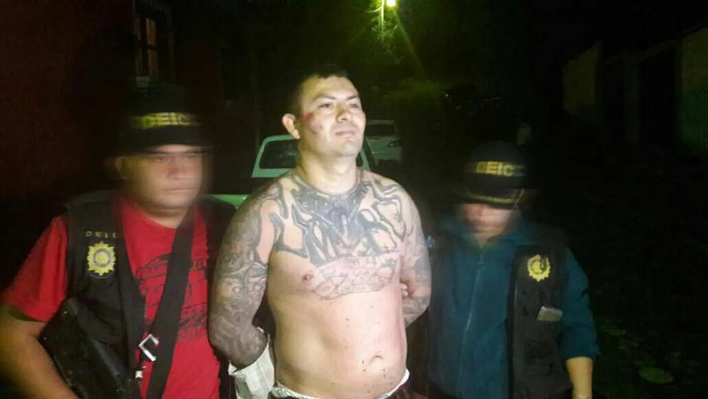 Vahistatud MS-13 liider, kes kannab hüüdnime Blanco.