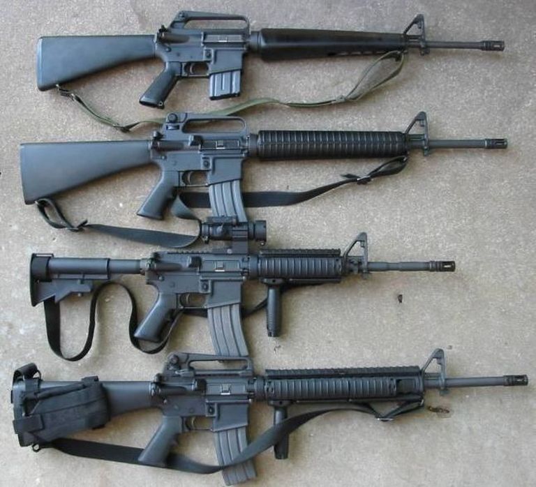Automaatrelva M16 erinevad mudelid