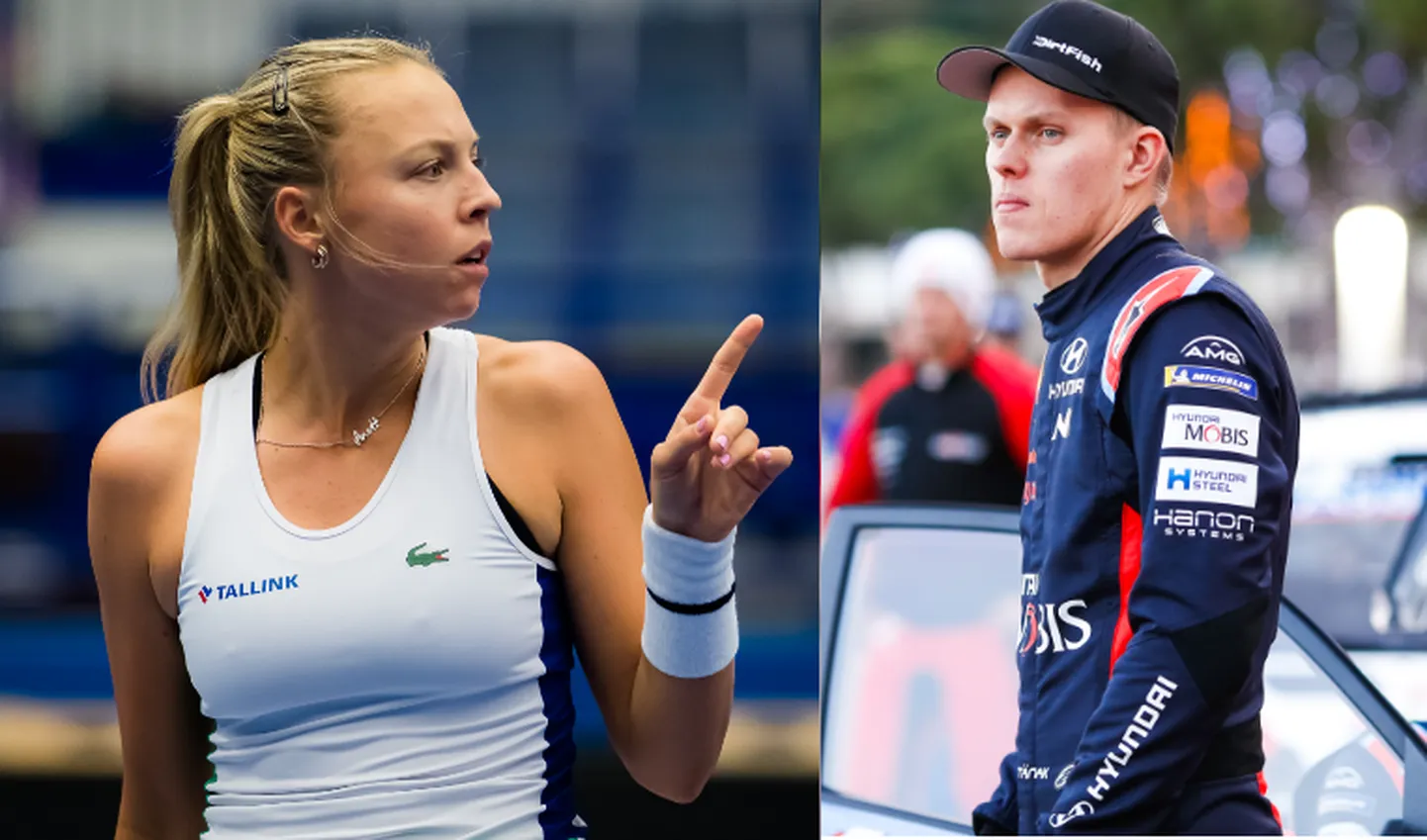 Anett Kontaveit ja Ott Tänak.