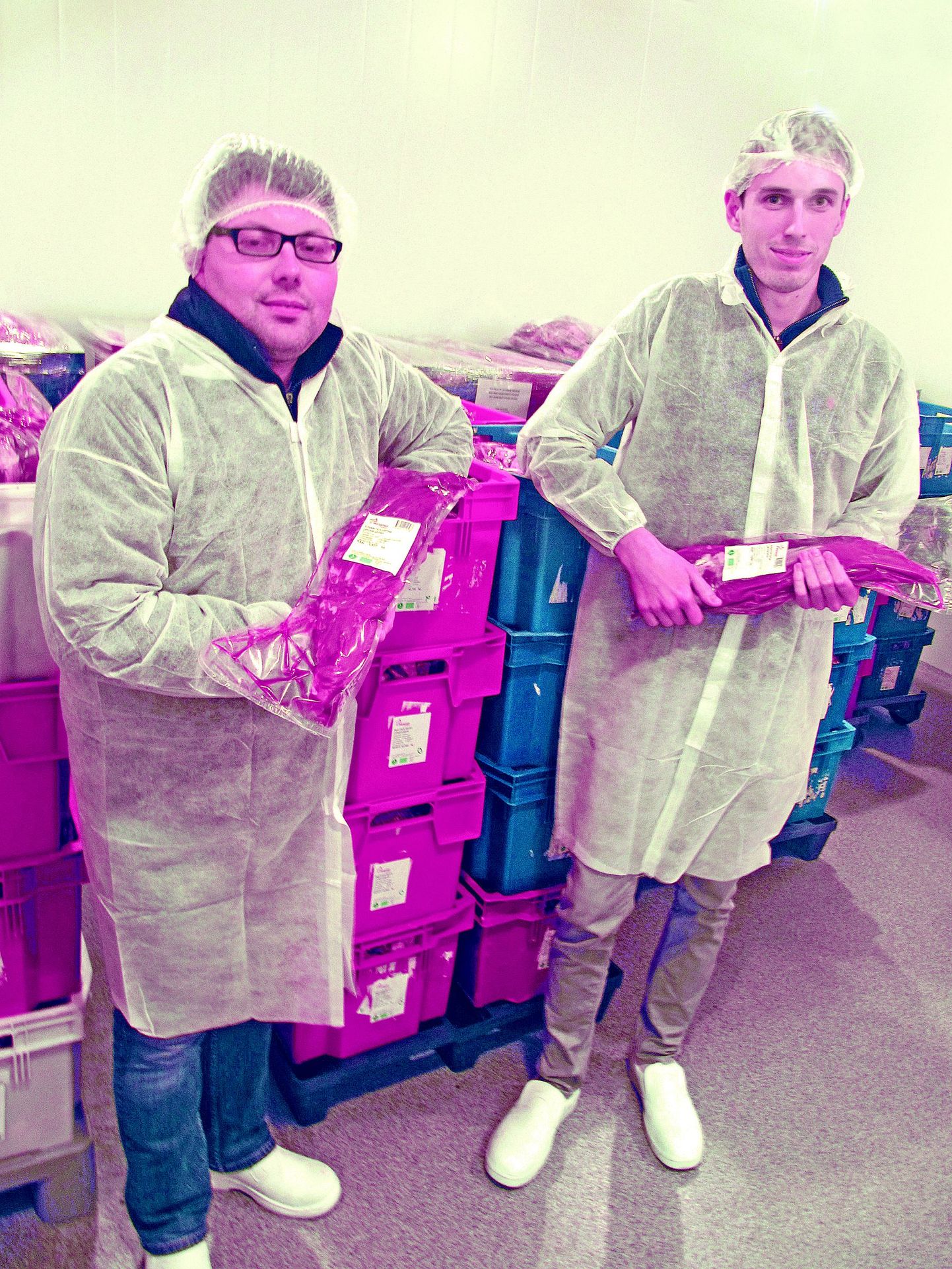 Märjamaa Lihatööstuse OÜ tootmisjuhi Kalev Kantsi (vasakul) ning ühe omaniku ja juhatuse liikme Aleksandr Koziku sõnul on tööstuse käive ja kasum eelmise aastaga võrreldes kosunud ja ressurssi on enamakski.