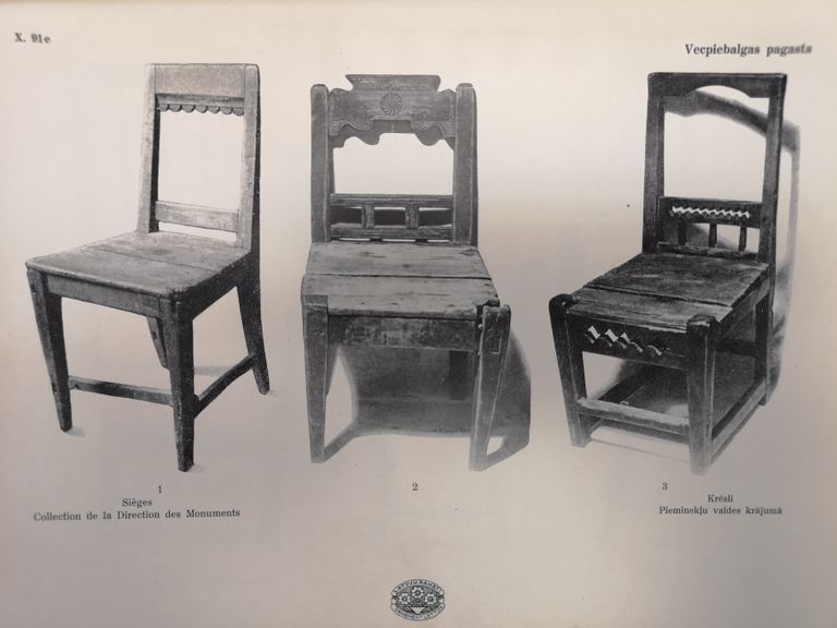 Tradicionālie latviešu darinātie krēsli