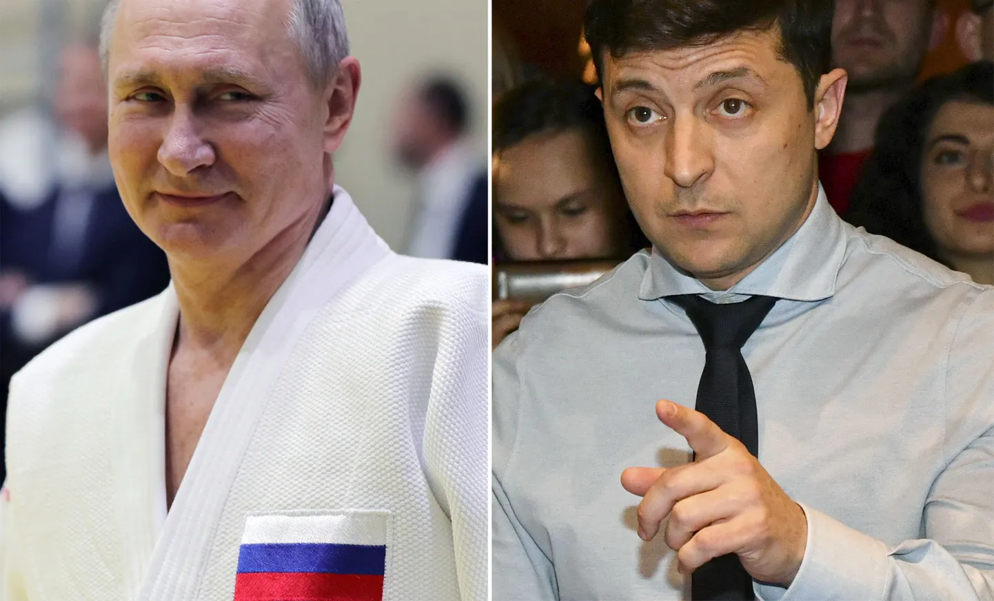 Владимир Путин и Владимир Зеленский.