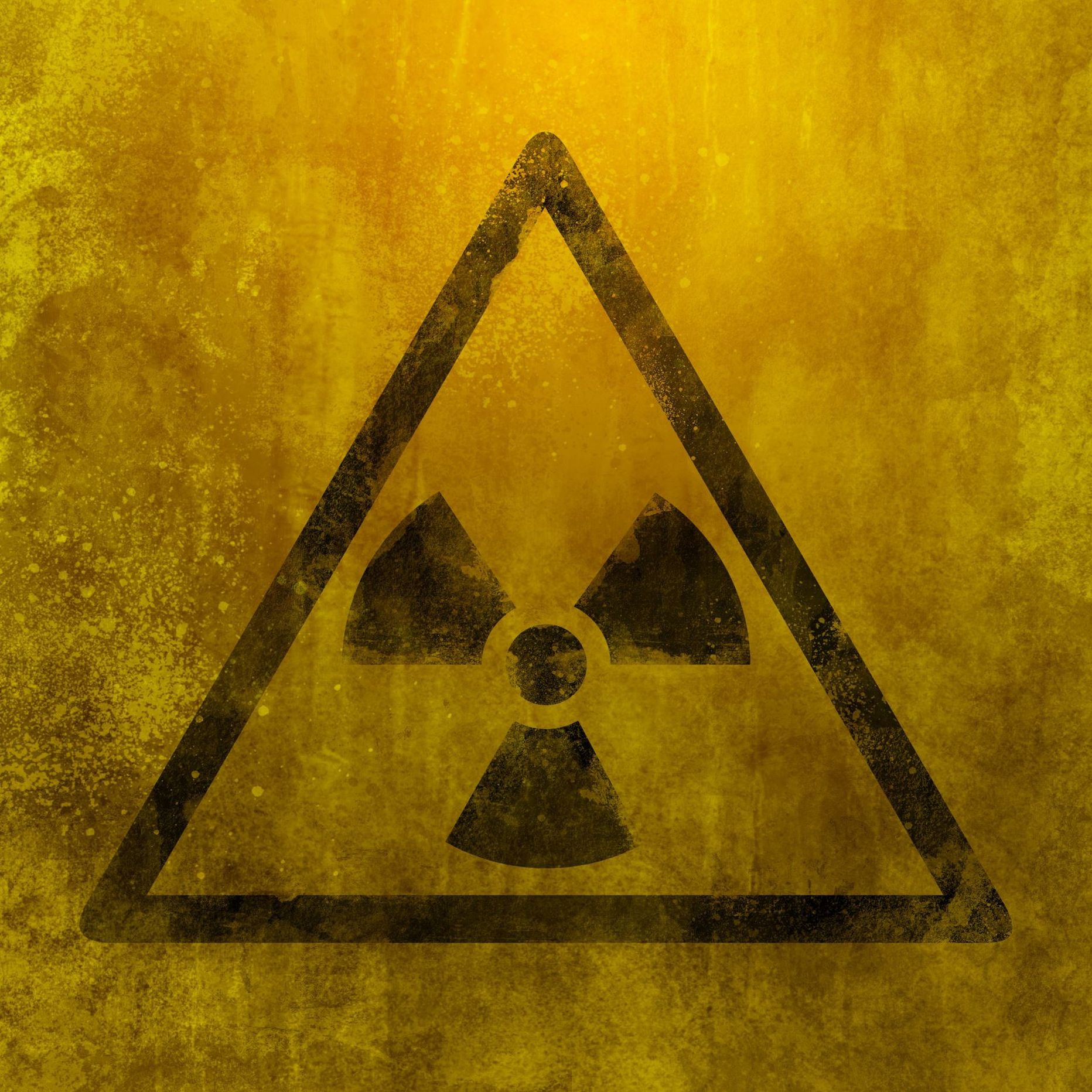 Значок радиации. Иллюстративное фото.