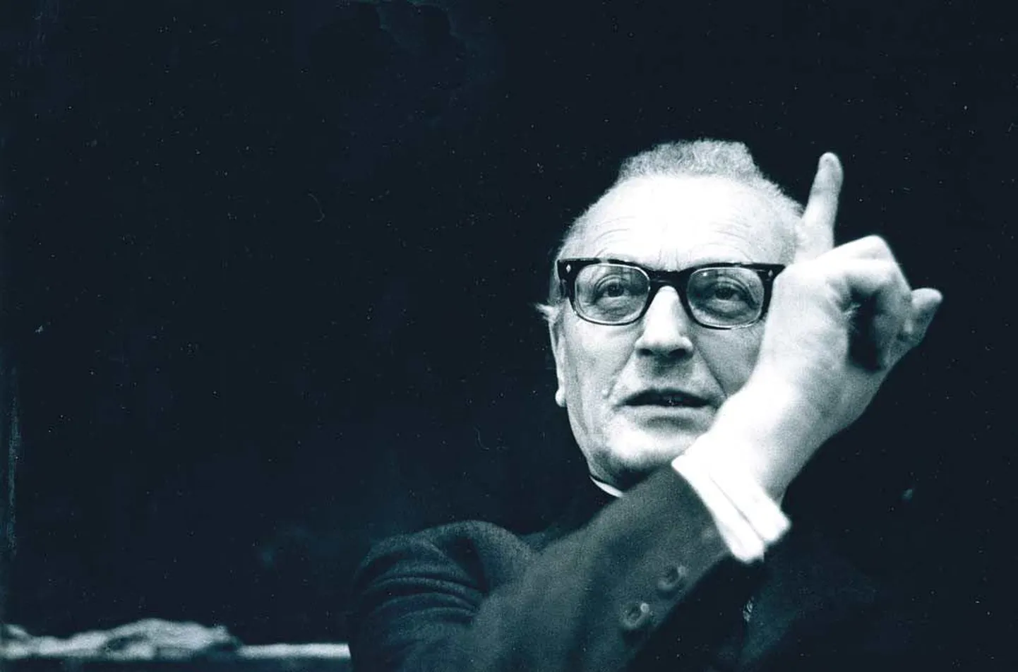 Paul Ariste (3. veebruar 1905  2. veebruar 1990) Juris Krievi&#326;i fotol, mis pärineb Ireen ja Rein Toomla kodusest arhiivist.