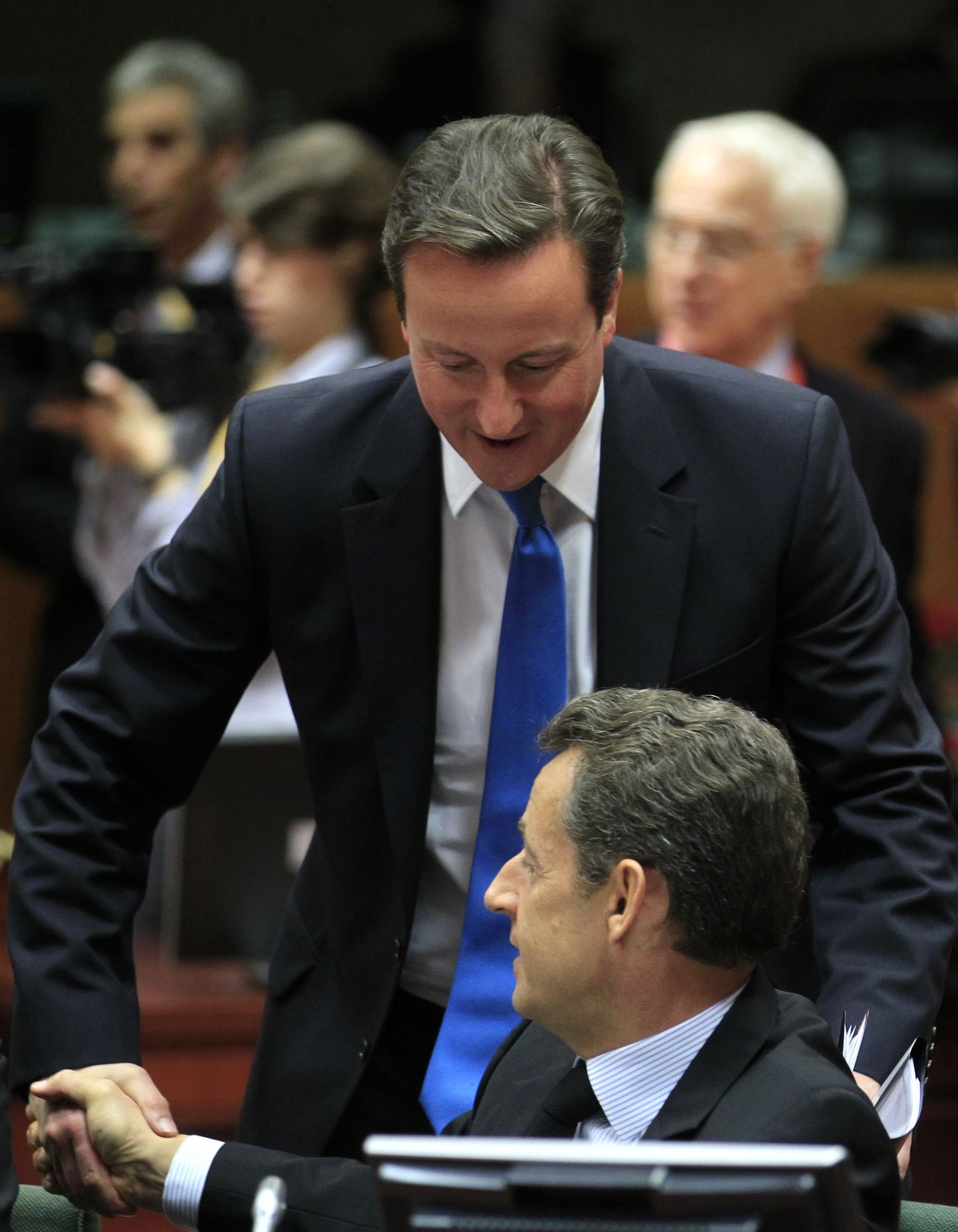 David Cameron ja Nicolas Sarkozy