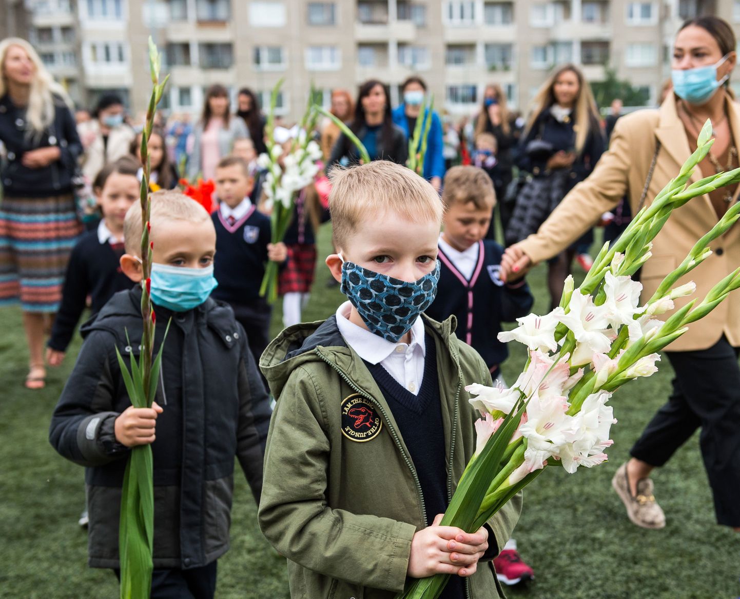 Vilniuse koolilapsed eelmisel aastal 1. septembril.