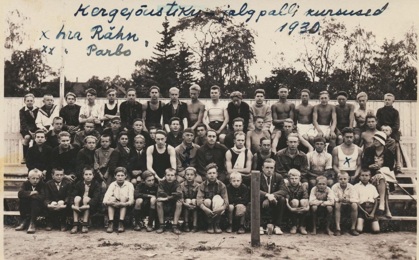 Kui palju nendelt 1930. aastal toimunud kergejõustiku ja jalgpalli kursustel osalenutest vutimänguga jätkas, ei ole teada. Küll on aga kursuste juhendajad-treenerid Rähn ja Parbo just need mehed, kes kergejõustiklaste meeskonna Rakvere Kalevi vastu viigini viisid.