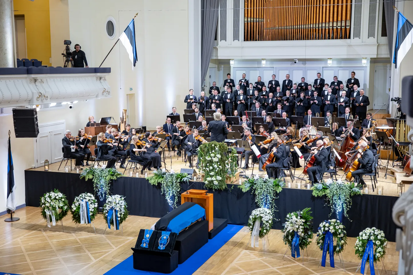 President Arnold Rüütli ärasaatmise tseremoonia Estonias.