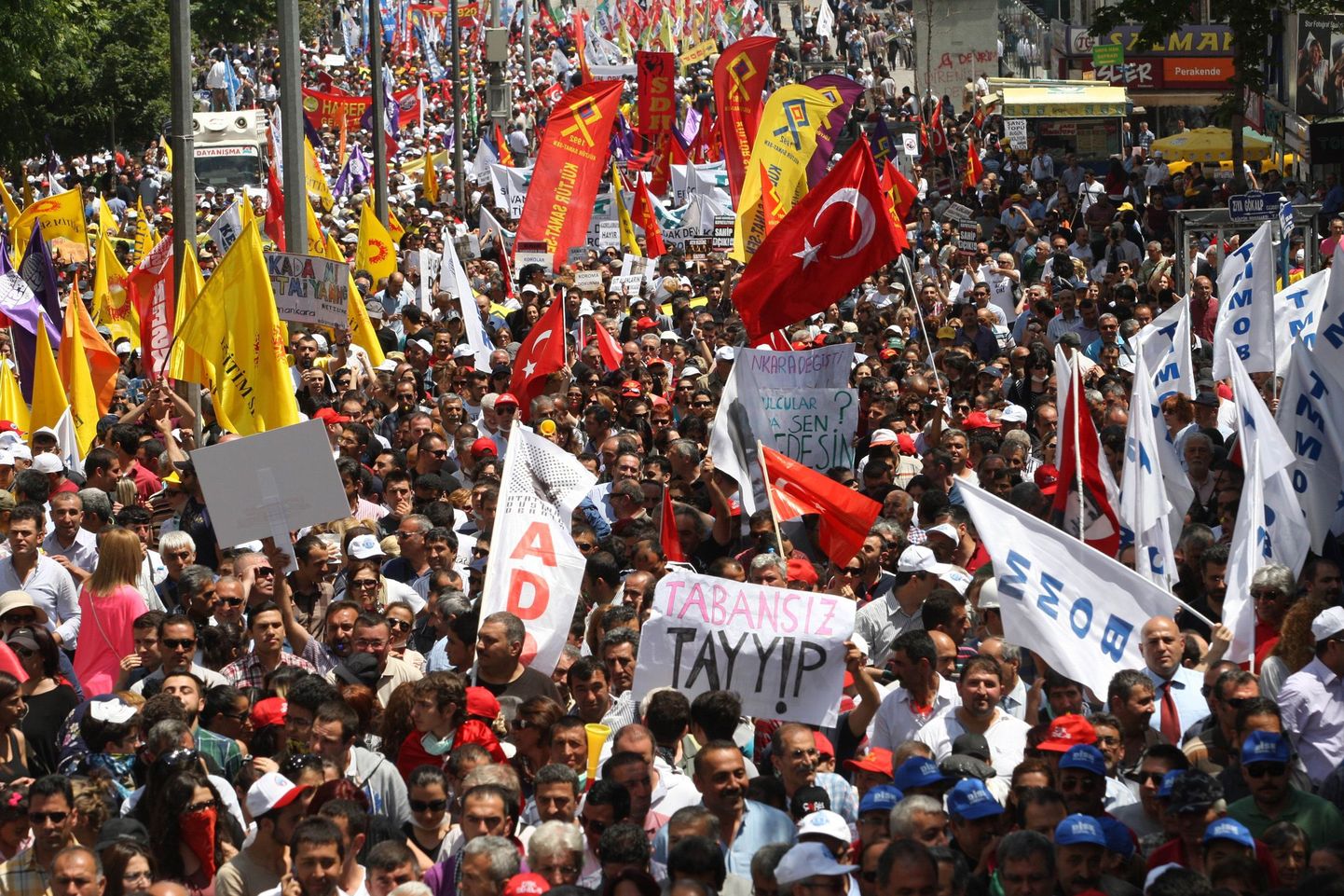 Valitsusvastane meeleavaldus Ankaras.