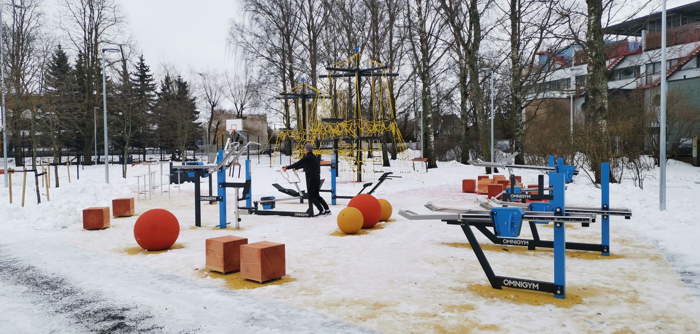 Rekonstrueeritud Räägu park.