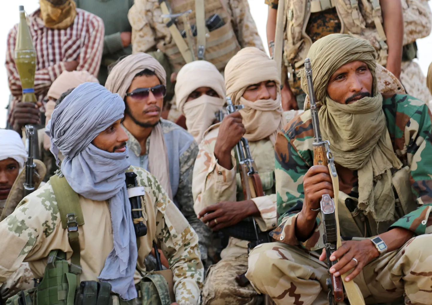 Tuareegi võitlejad Kidali lähistel aastal 2016.