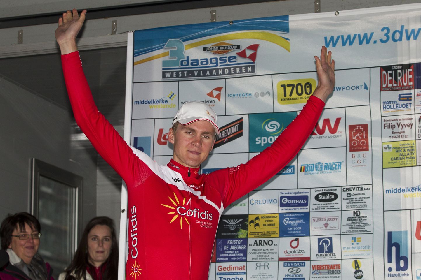 Gert Jõeaar tähistamas 2014. aastal Driedaagse van West-Vlaanderen mitmepäevasõidu proloogi võitu, lõpuks tuli ta esimeseks ka kokkuvõttes. Ilmselt jäigi see Jõeääre profikarjääri suurimaks saavutuseks.