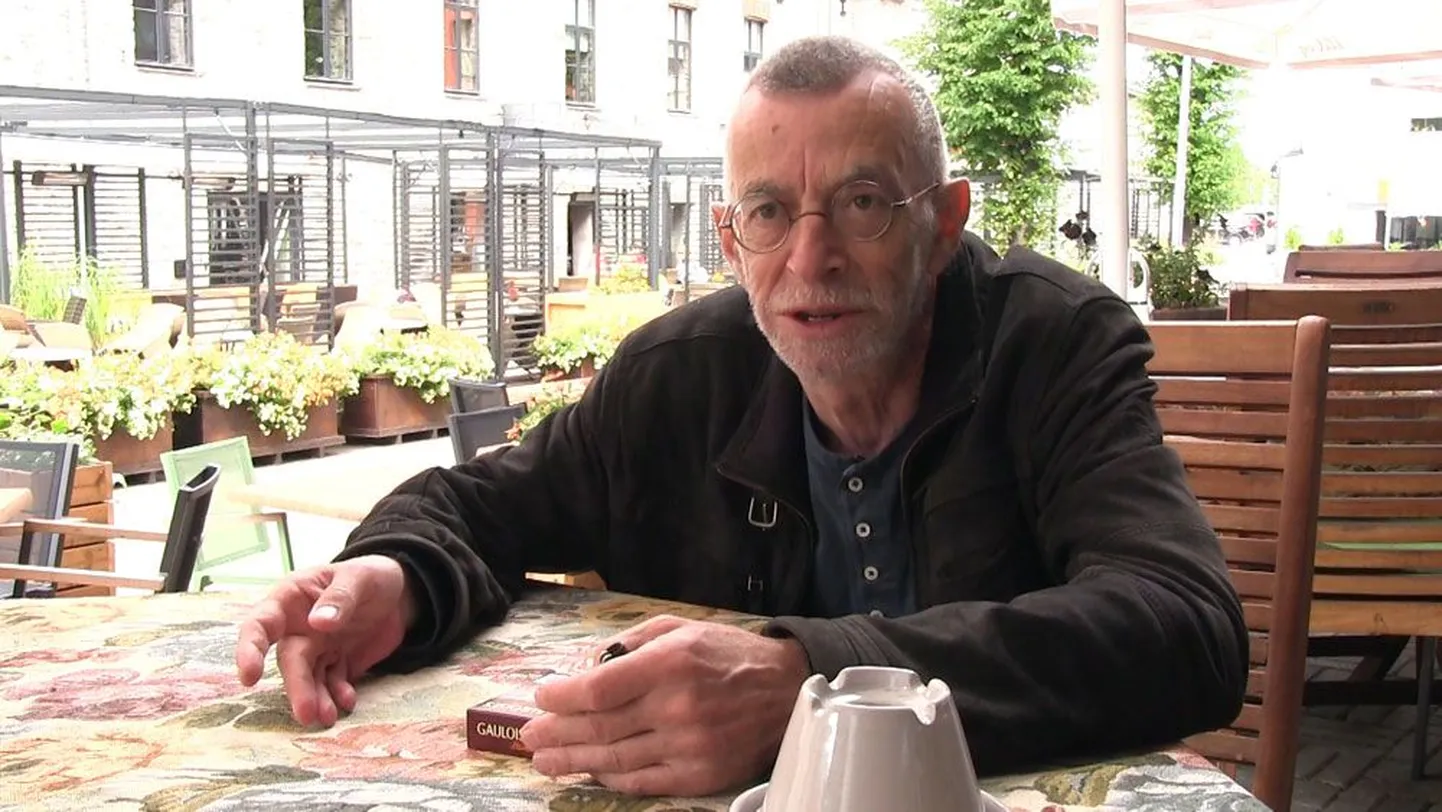 Российский писатель и публицист Лев Рубинштейн приехал в Эстонию для участия во встрече из серии «Голоса России», которые проводит Фонд открытой Эстонии. 2014 год.