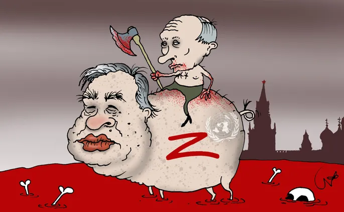 KARL SIGMUND BERTING ⟩ UN secretary-general spat in the face of  international law