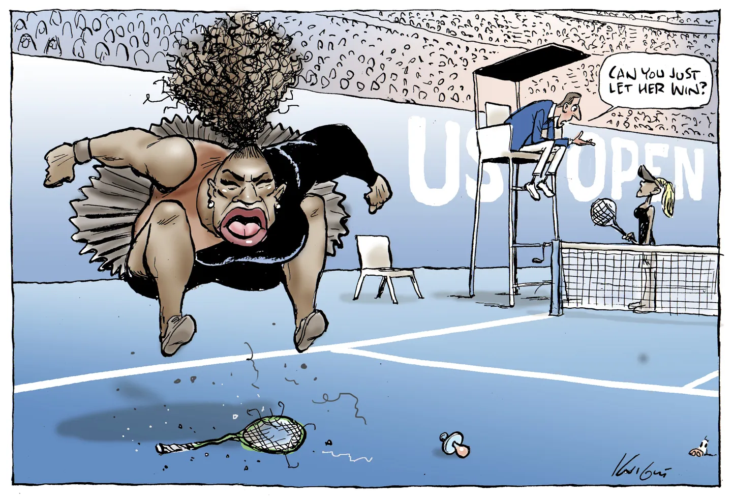Austraalia pressinõukogu tegi Serena Williamsi «rassistliku» karikatuuri osas otsuse