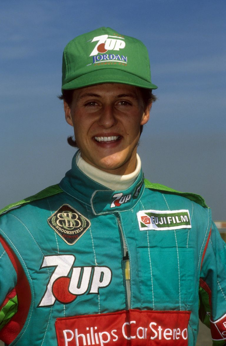 Õnnelik Michael Schumacher 1991. aastal Jordani vormis. Veel ei tea ta ilmselt isegi, et siirdub juba õige pea Benettoni ridadesse.
