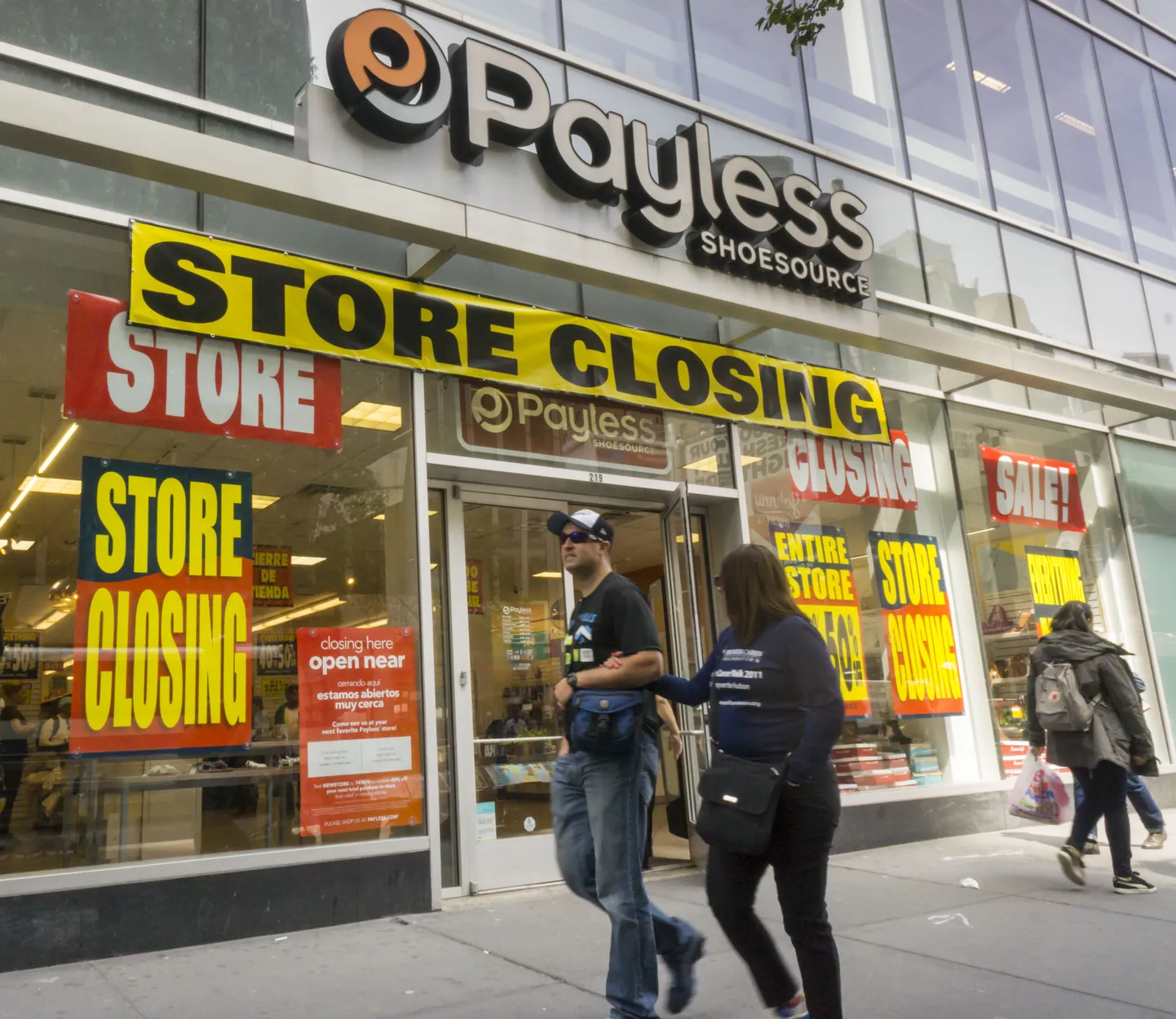 Pankrotikaitse alla läinud Payless üks kauplus, mis sulges uksed märtsi lõpus