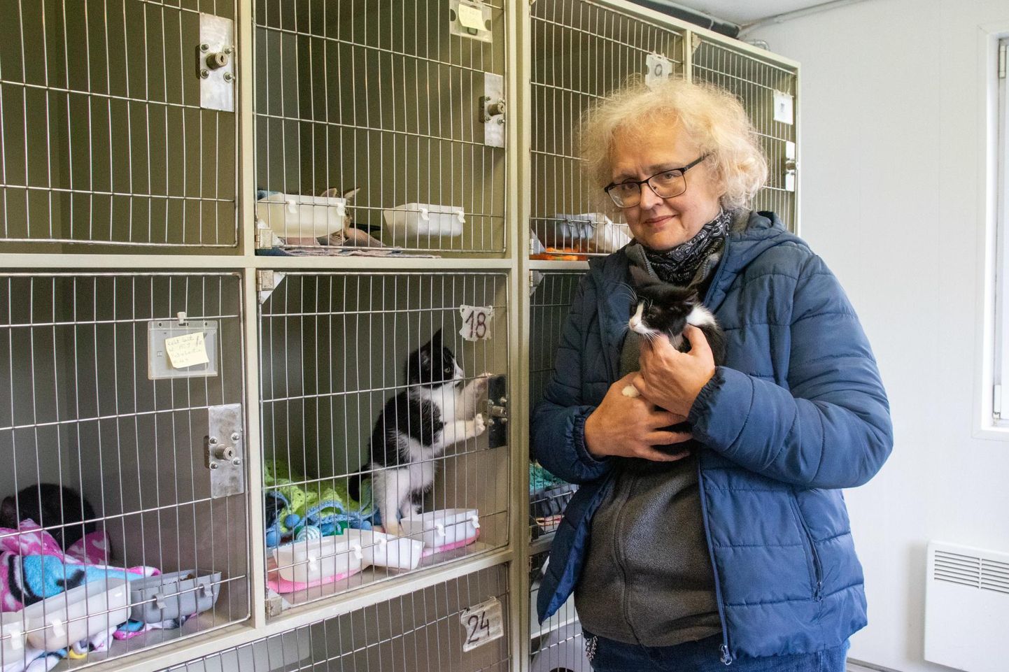 Tartu koduta loomade varjupaiga projektijuht Kirke Roosaar kutsub inimesi kassidele abikätt ulatama.
 