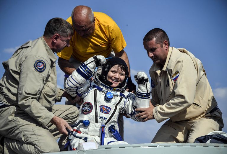 USA astronaut Anne McClain.
