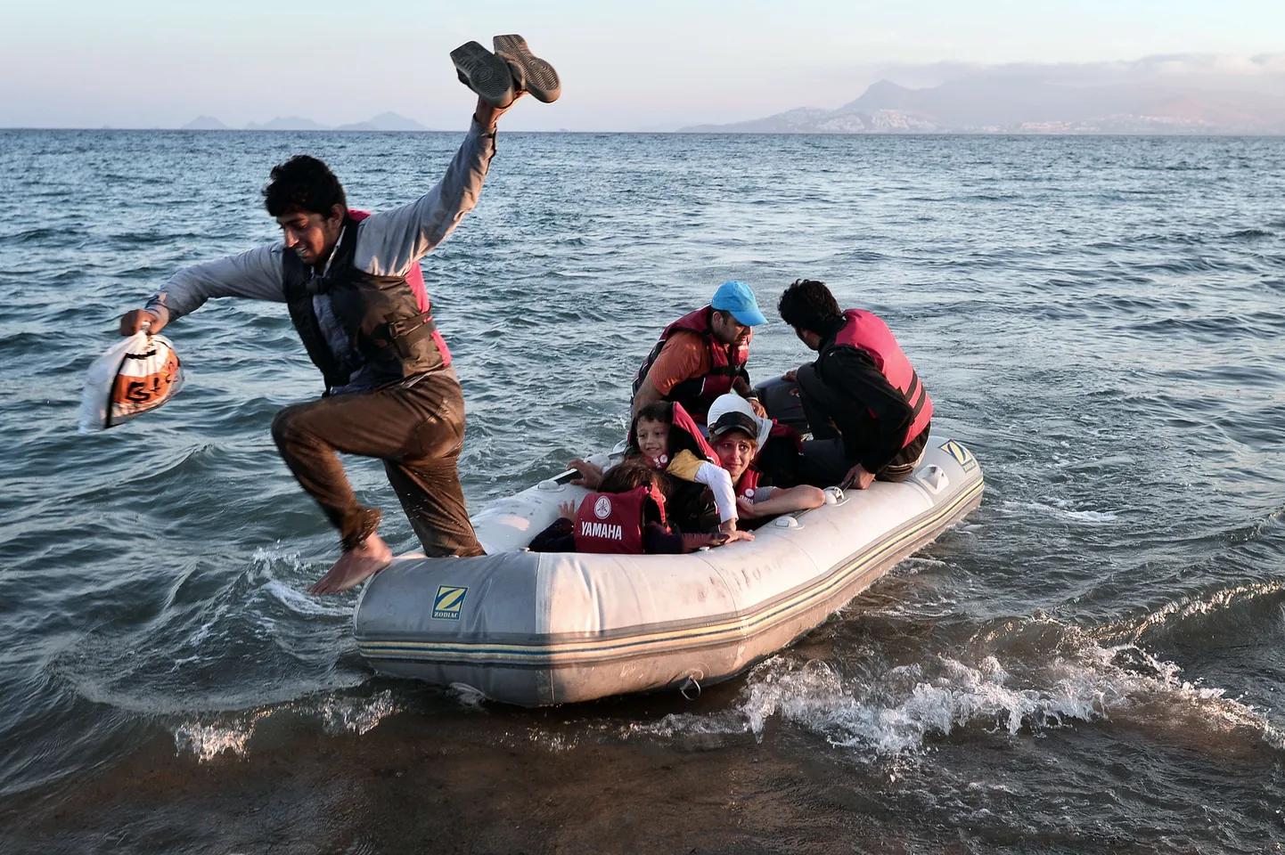 Süüria migrandid jõudsid Kreeka Kosi saarele