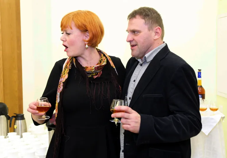Vana Baskini teatri 10. sünnipäev.Liina Tennossaar ja Madis Milling