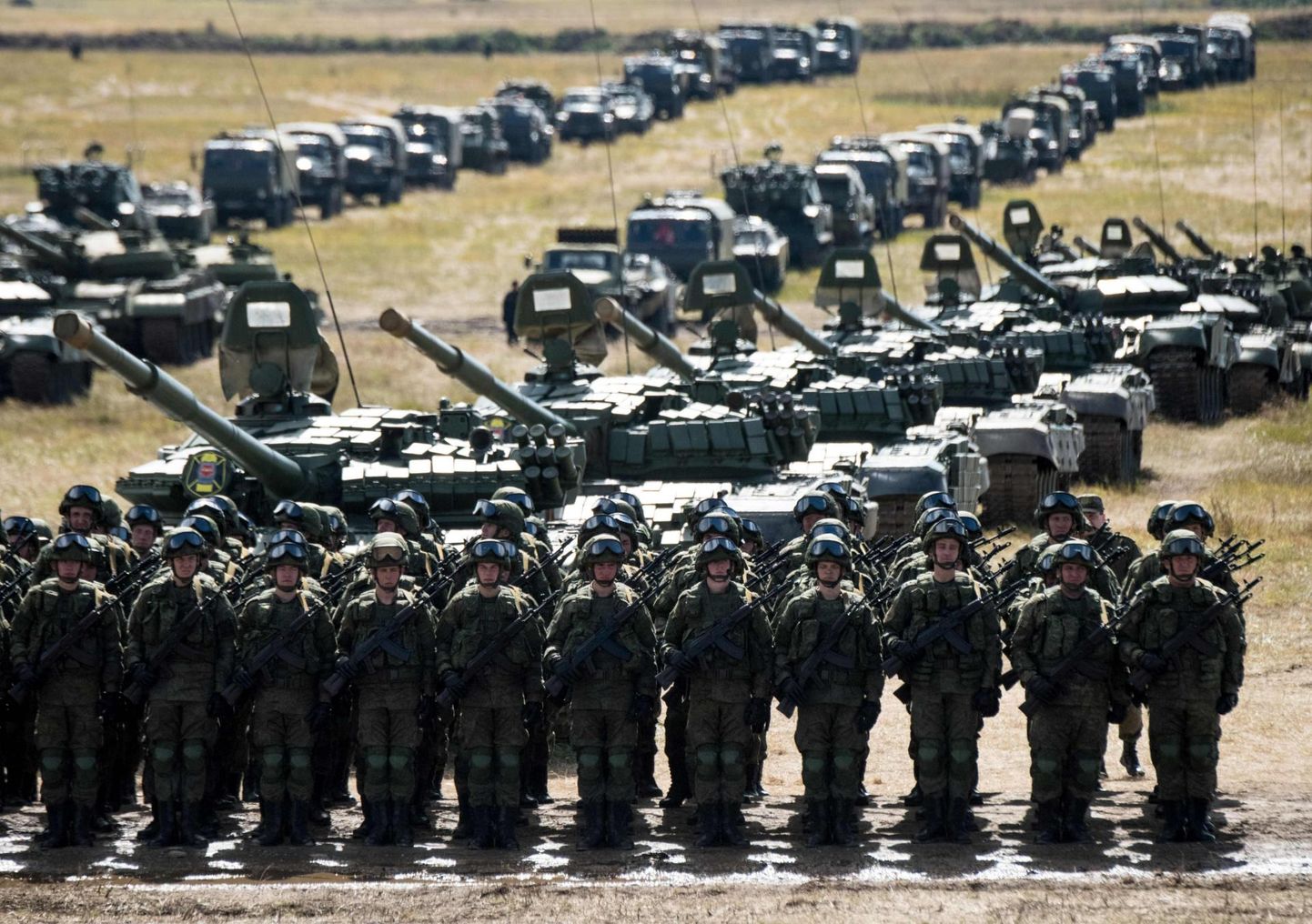 Venemaa sõdurid möödunud aasta septembris sõjaväeõppustel Vostok 2018. Välisluure­ameti kinnitusel on Venemaa kõigil viimase kümnendi õppustel harjutatud sõda NATO vastu. 