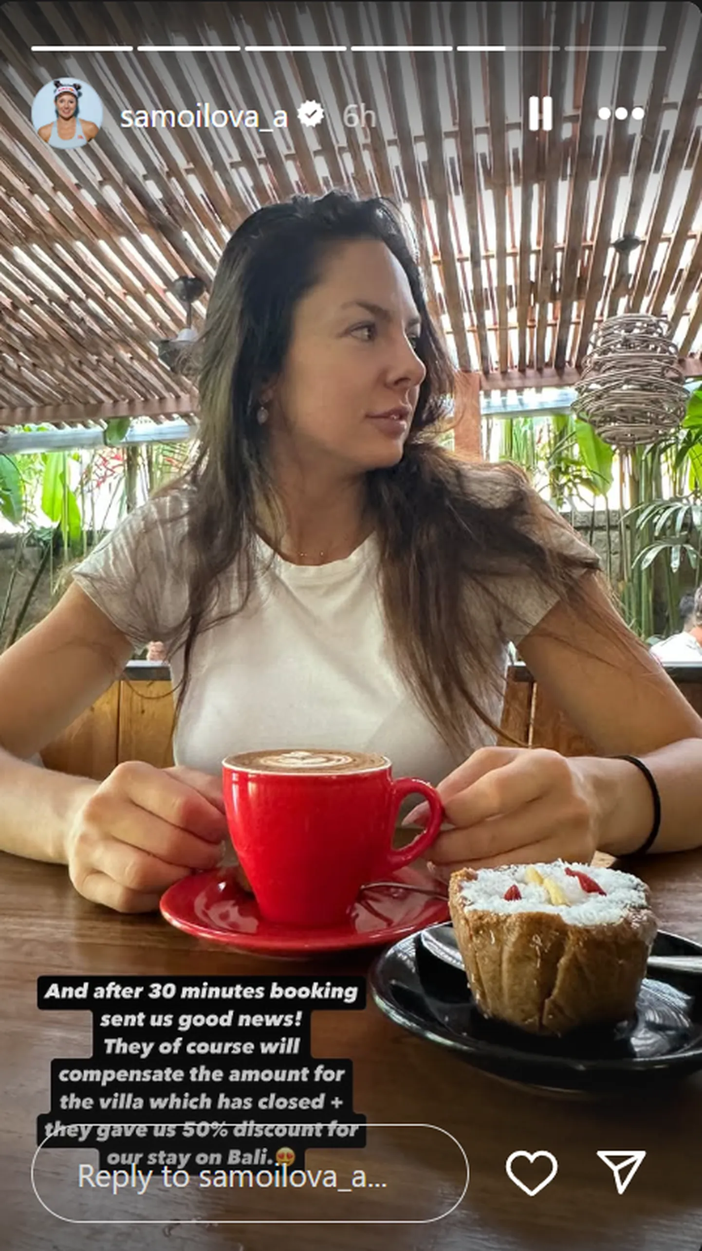Anastasijas Samoilovas pieredze Bali.
