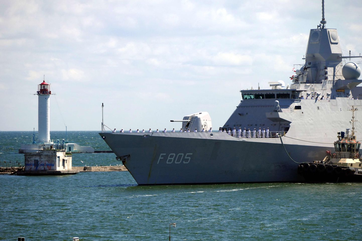 Корабль НАТО в порту Одессы.