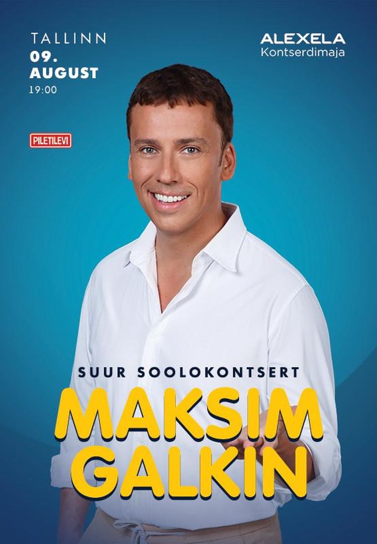 Максим Галкин с большим сольным концертом выступит в Таллинне 9 августа.