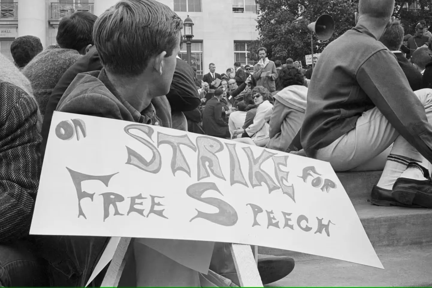 Berkeley tudengite istumisstreik sõnavabaduse eest 1. detsembril 1964.