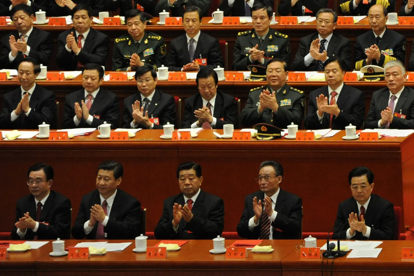 Hiina kompartei liikmed.