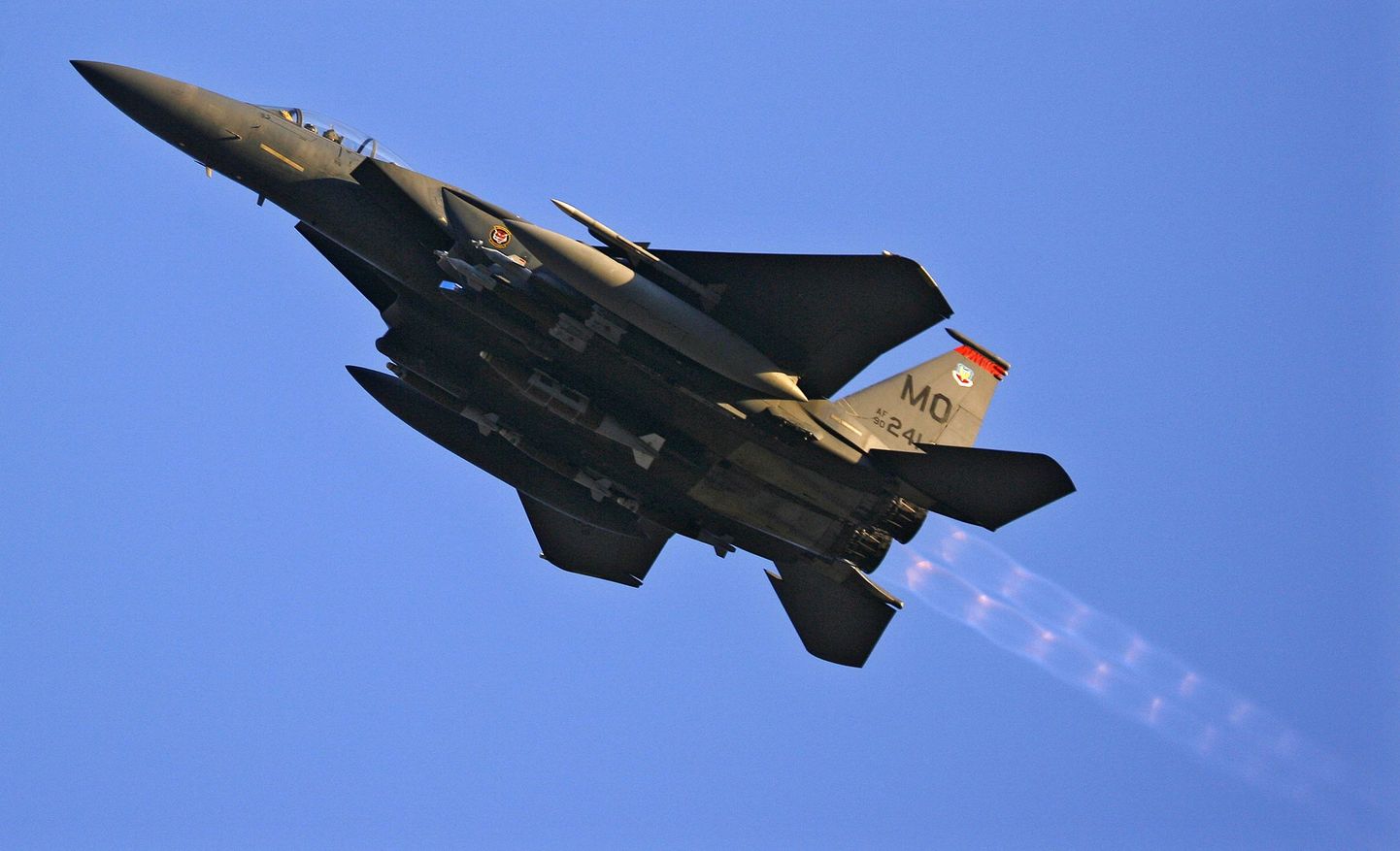 USA hävitaja F-15E Strike Eagle.
