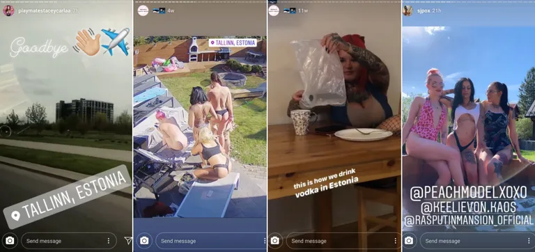 Pirita patuhäärberi tüdrukud sotsiaalmeedias.