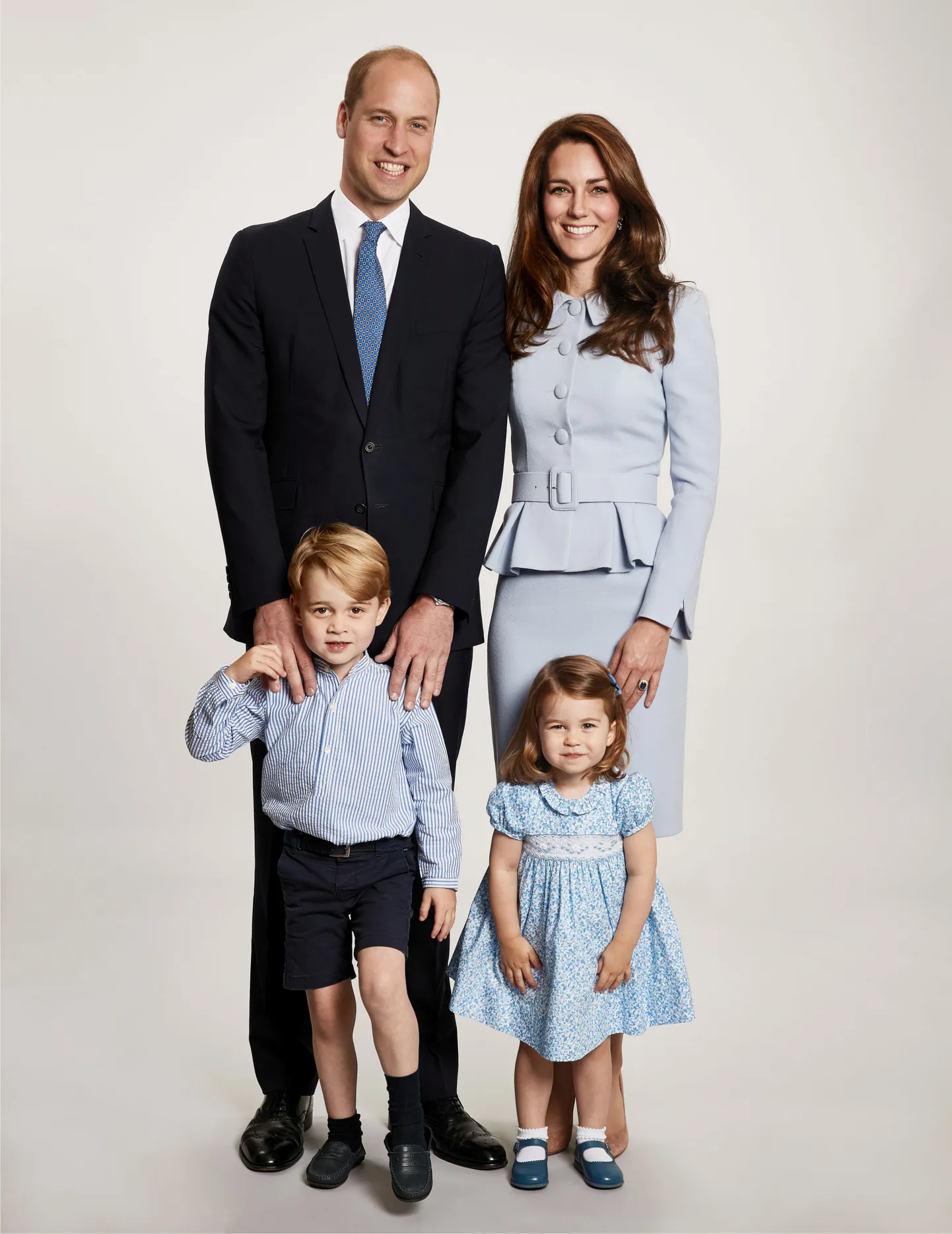 William, Catherine, George ja Charlotte