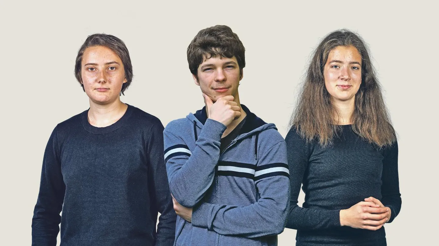 Kristin Siil, Henri Holtsmeier ja Kertu Birgit Anton.