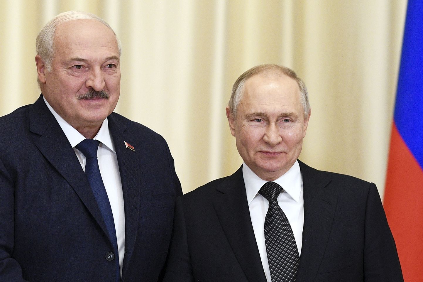 Aljaksandr Lukašenka ja Vladimir Putin.