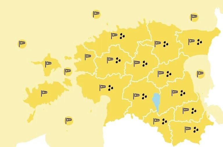 Keskkonnaagentuur väljastas esimese taseme hoiatuse.