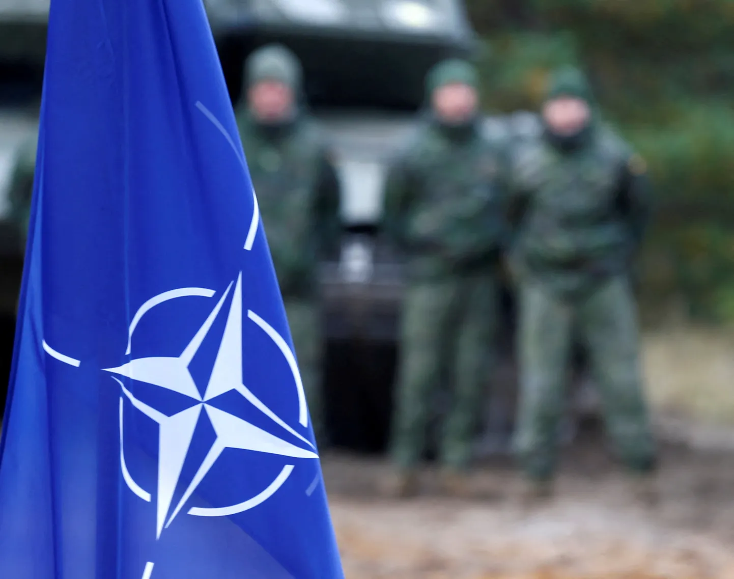 NATO lipp Adazi polügoonil Lätis 5. oktoobril 2019.