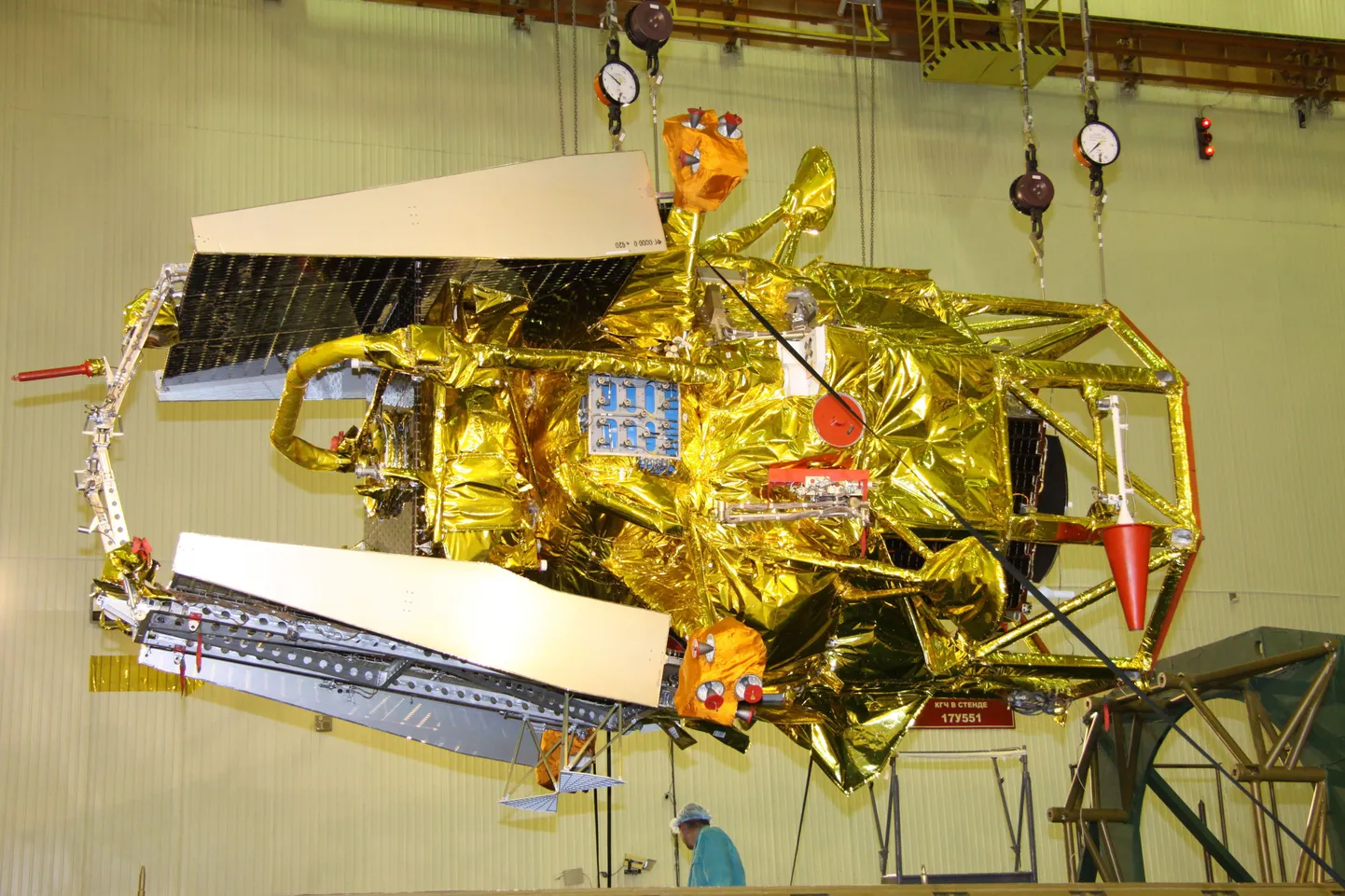 Vene kosmosesond Phobos-Grunt enne kosmosesse lähetamist.