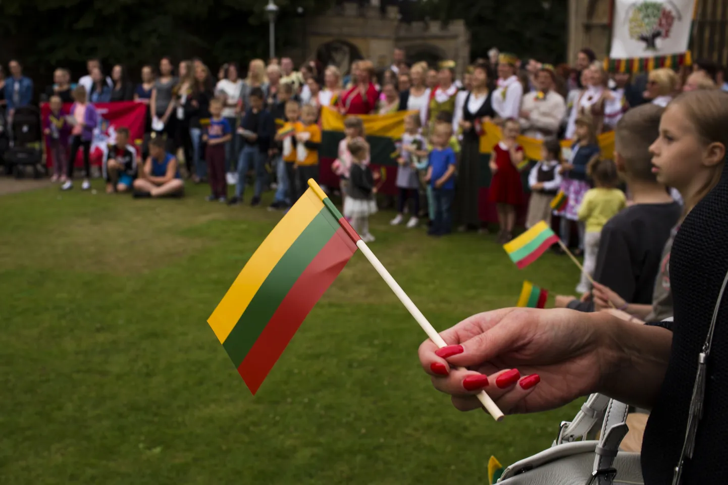 Leedukad Ühendkuningriigis Leedu iseseisvuspäeva tähistamas.